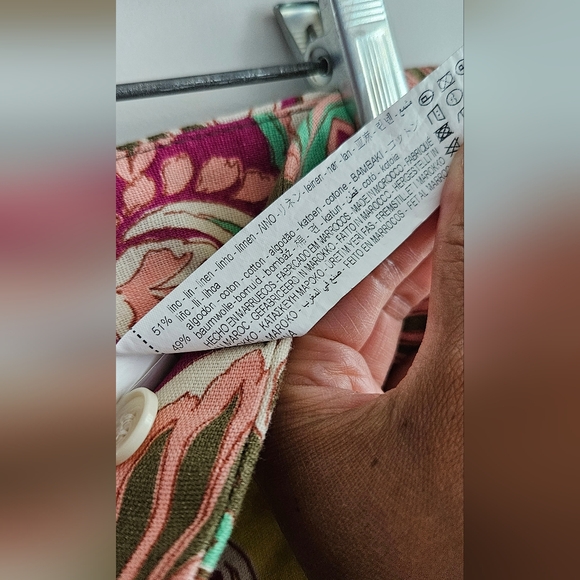 Zara Linen Paisley Pants (XS) - Picture 9 of 10